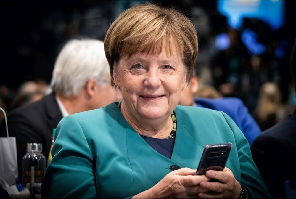Angela Merkel fotografiert von Eventfotograf Jürgen Biniasch in Stuttgart